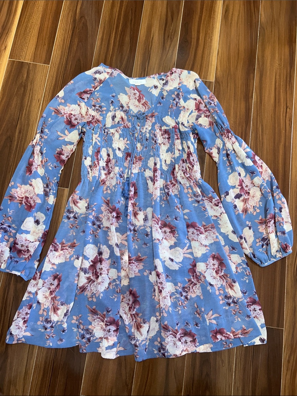 Small Taylor & Sage floral smocked waist dress